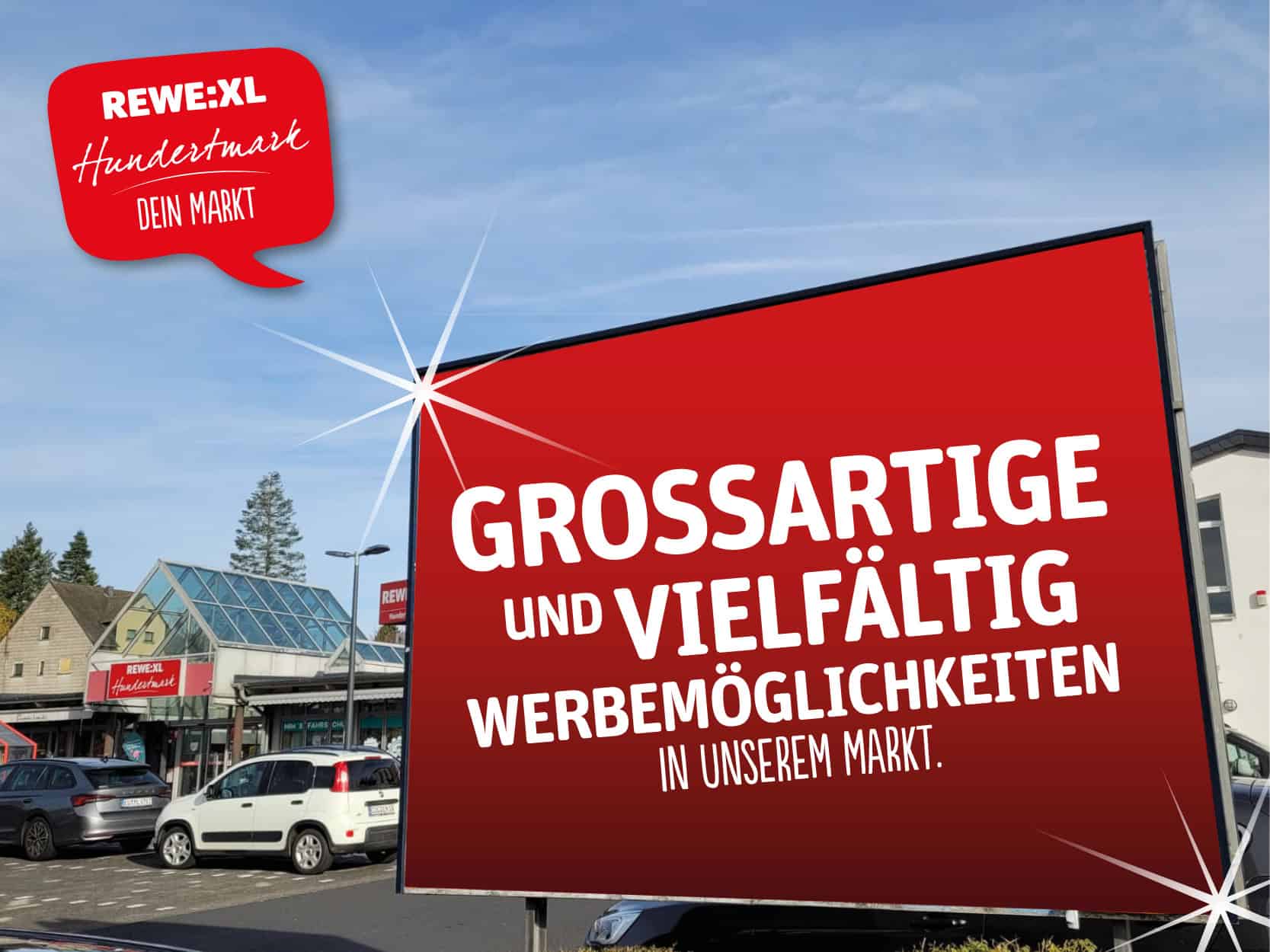 Werbetafeln Grossartige und vielfältige Werbemöglichkeiten bei uns im Supermarkt